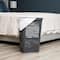 Mind Reader 50L Tapered Laundry Hamper with Swiss Cross Cut-Outs, Gray